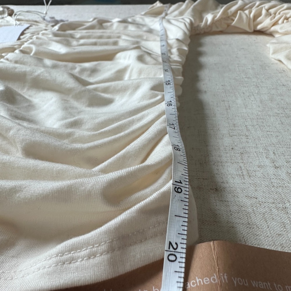 NWT Reformation Leonora Knit Top Cream – Size L - Picture 8 of 9